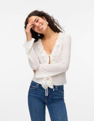 Vero Moda - Oberteil in Stern-Weiß
