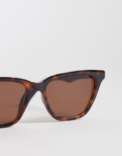 Vero Moda - Occhiali da sole cat-eye rettangolari tartarugati, 2 di 3