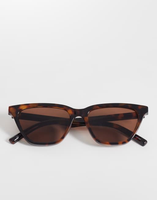 Vero Moda - Occhiali da sole cat-eye rettangolari tartarugati, 3 di 3