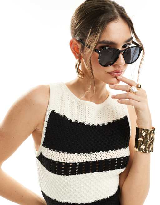 Vero Moda - Occhiali da sole rotondi neri