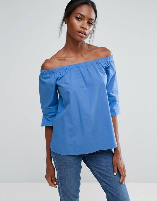 Permanent Iets voetstappen Vero Moda Off The Shoulder Top | ASOS