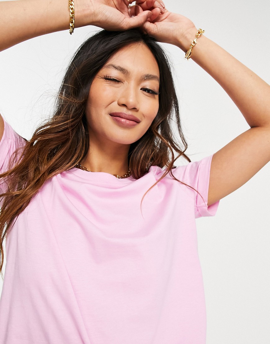 Vero Moda organic cotton T-shirt in pink