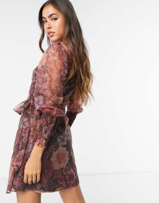 vero moda purple dress