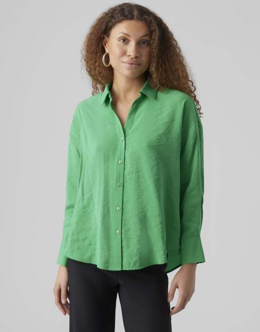 Vero Moda - Overhemd in felgroen