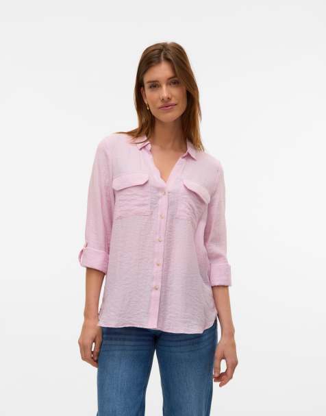 Vero Moda - Overhemd in roze - view 1