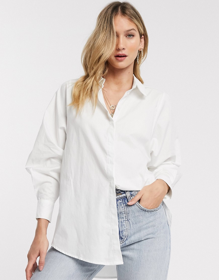 Vero Moda - Overhemd met volumineuze mouwen in wit