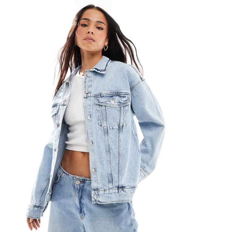 Denim Jacke Vero Moda Jacke Hellblau Vero Moda – Oversize