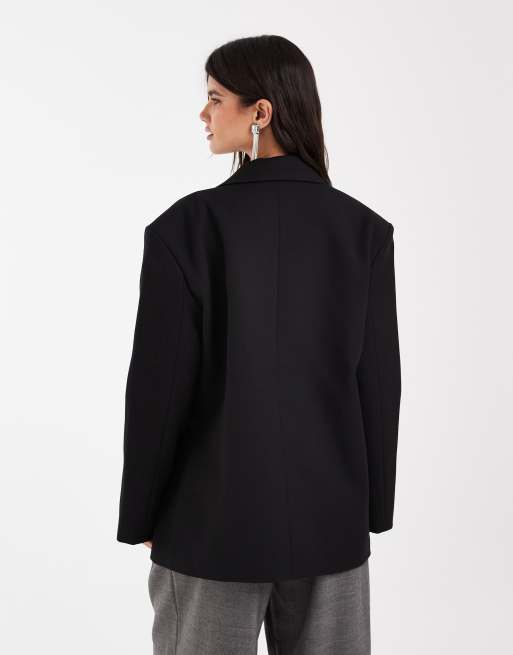 Vero Moda Oversize-Wickelblazer in Schwarz, 4 von 4