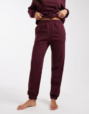 Vero Moda Oversized Cuffed Sweatpants In Brown