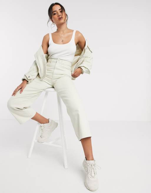 Vero Moda denim in ecru | ASOS