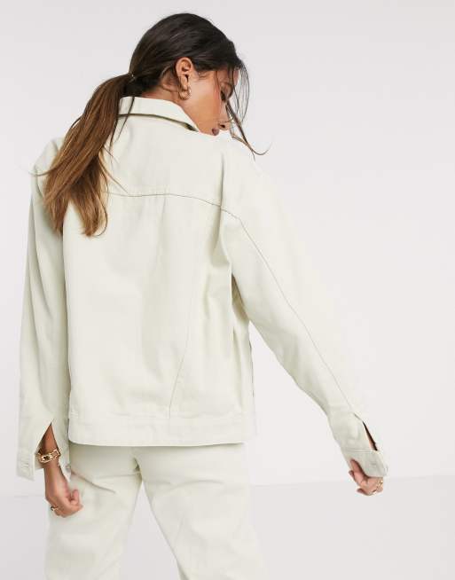 Vero moda clearance white denim jacket