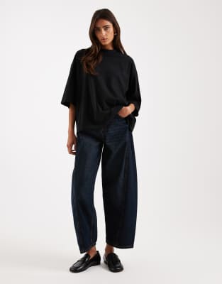 Vero Moda Oversized Drop Shoulder T-shirt In Black