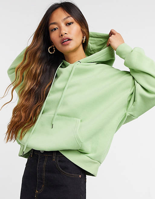 Vero Moda oversized hoodie in light green | ASOS