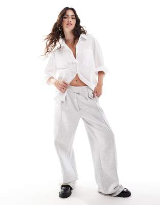 Vero Moda Oversized Shirt With Wide Cuff Sleeves In White