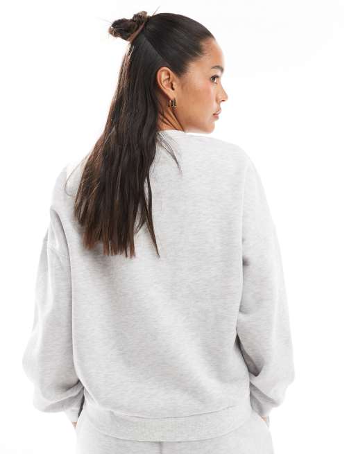 Plain grey sweatshirt womens online