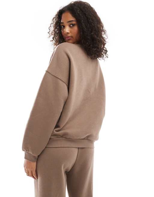 Vero Moda oversized sweatshirt in brown part of a set ASOS