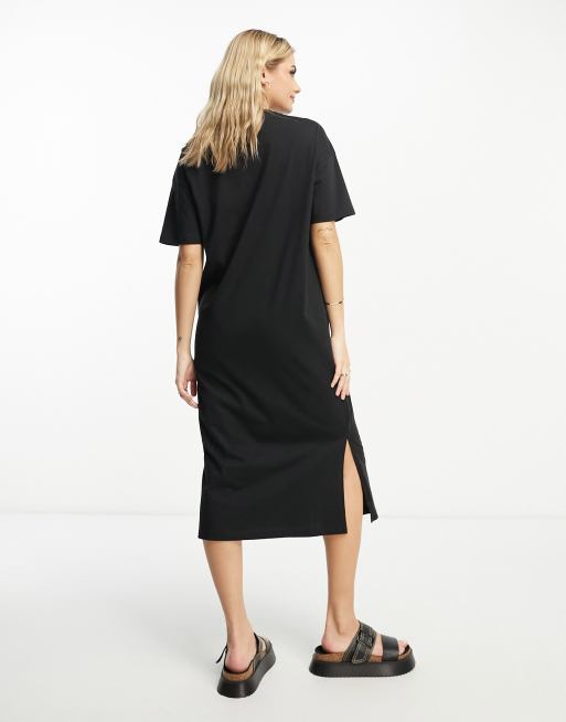 Vero Moda oversized T-shirt dress in black