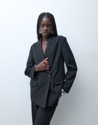Vero Moda Oversized Tailored Blazer Co-ord In Black
