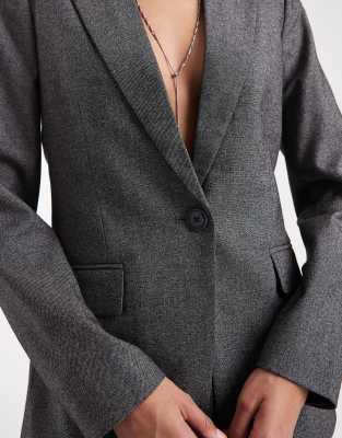 Vero Moda Oversized Tailored Blazer Co-ord In Gray