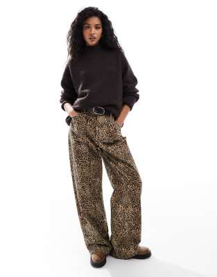 Vero Moda Oversized Turtleneck Sweater In Brown