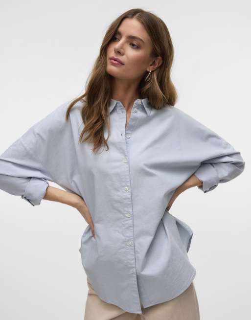 Vero Moda – Oxfordhemd in Eventide