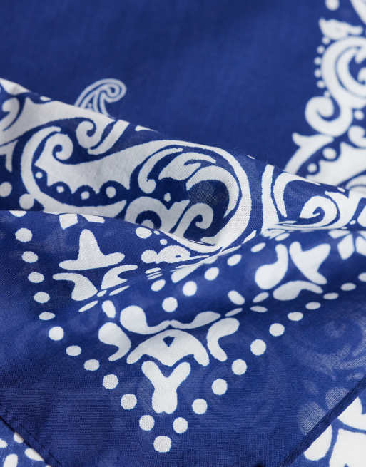 Vero Moda Paisley-Bandana-Schal in Blau, 2 von 3