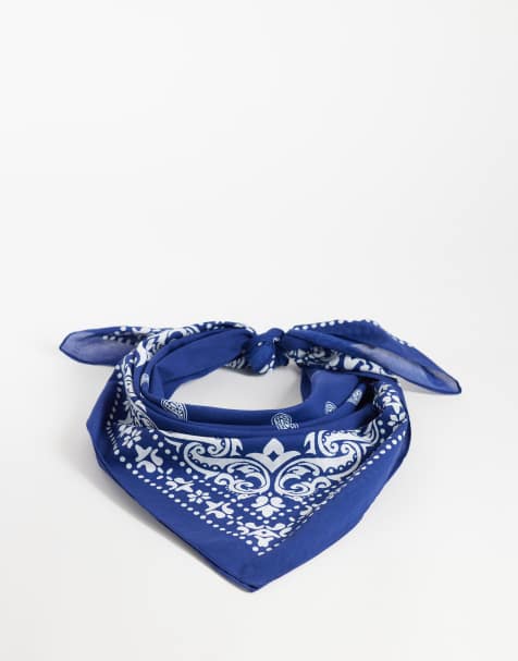 Vero Moda paisley bandana-tørklæde i blå - view 1