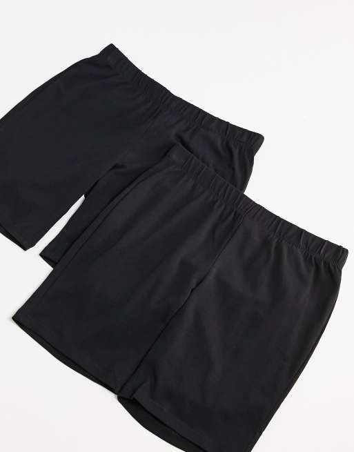 Vero Moda - Pakke med to 2 par sorte leggingsshorts, 2 af 4