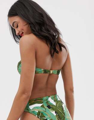 camo bandeau bikini
