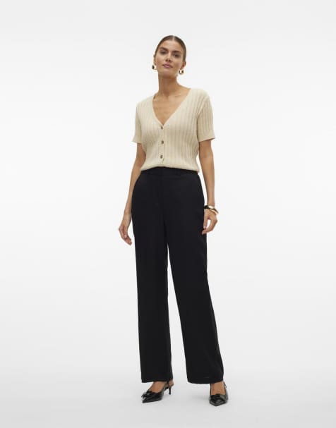 Vero Moda - Pantalon ajusté - Noir - view 1