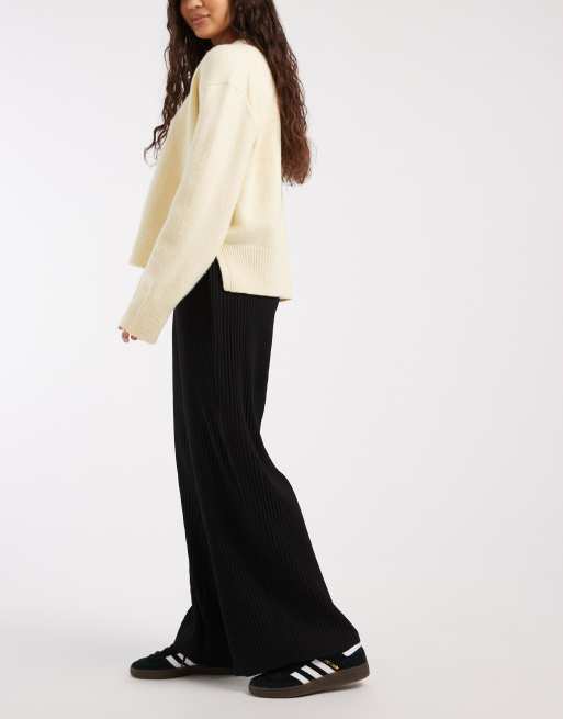 Vero Moda - Pantalon ample plissé à enfiler - Noir, 2 de 5