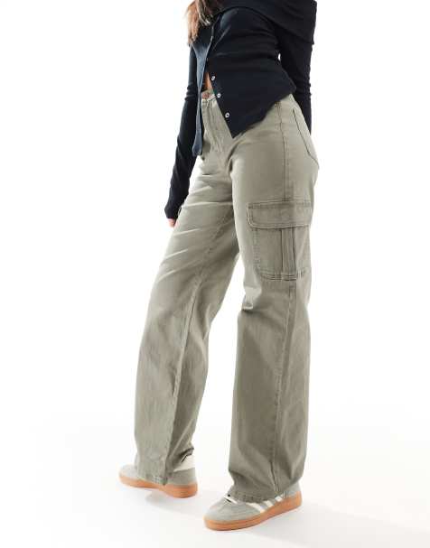 Vero Moda - Pantalon cargo ample - Vert - view 1