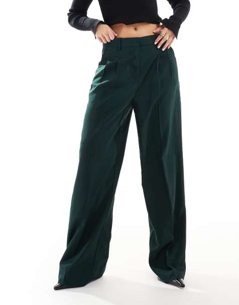 Vero Moda - Pantalon dad ample habillé - Vert kaki - view 1