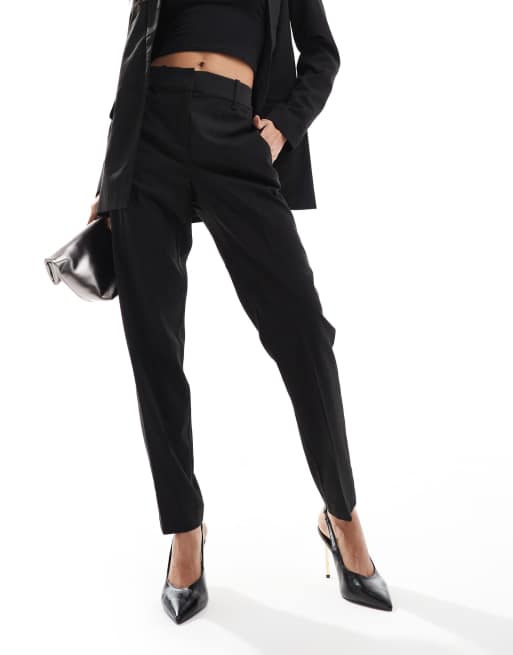 VERO MODA - Pantalon de tailleur d'ensemble fuselé à assortir - Noir, 5 de 5