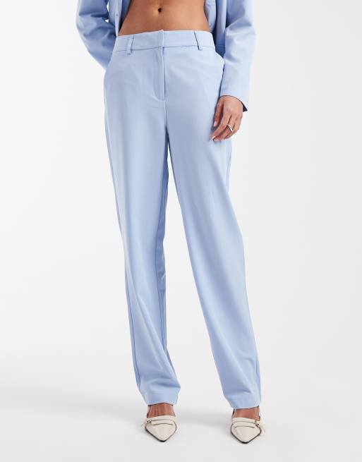 Vero Moda - Pantalon d'ensemble habillé coupe droite - Bleu Brunnera, 4 de 5