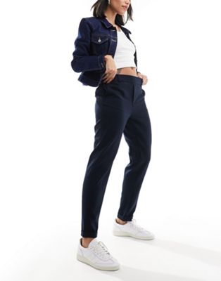 Vero Moda - Pantalon droit - Bleu marine | ASOS