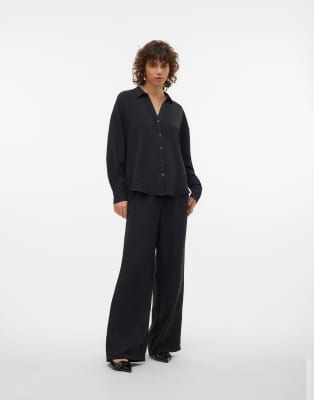 Vero Moda - Pantalon large - Noir | ASOS