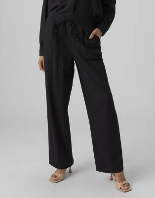 Vero Moda - Pantalon large - Noir | ASOS