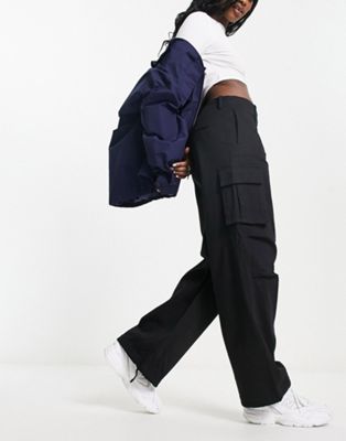Vero Moda cargo pants in black - ASOS Price Checker