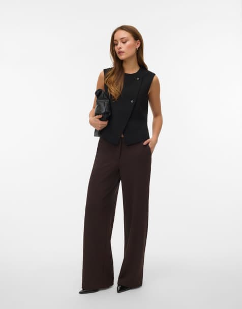 Vero Moda - Pantaloni color cioccolato - view 1