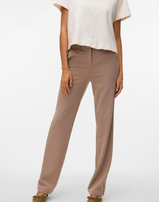 Vero Moda - Pantaloni color roccia lunare