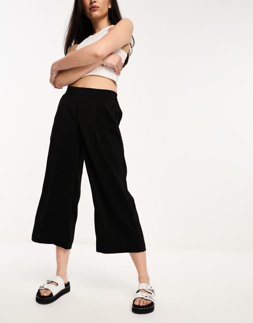 Pantaloni Culotte Culotte Pelle Vero Moda Pantaloni Culotte Neri ASOS
