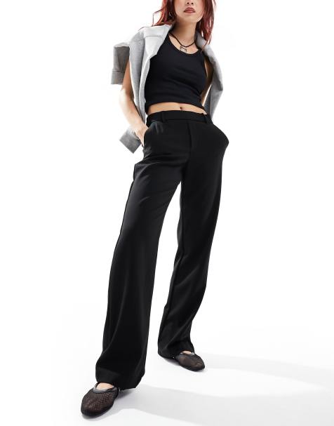 Vero Moda - Pantaloni dritti sartoriali neri - view 1