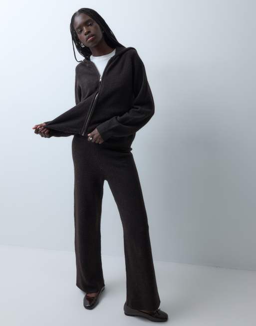 Vero Moda - Coordinato in maglia marrone cioccolato mélange, 3 di 3