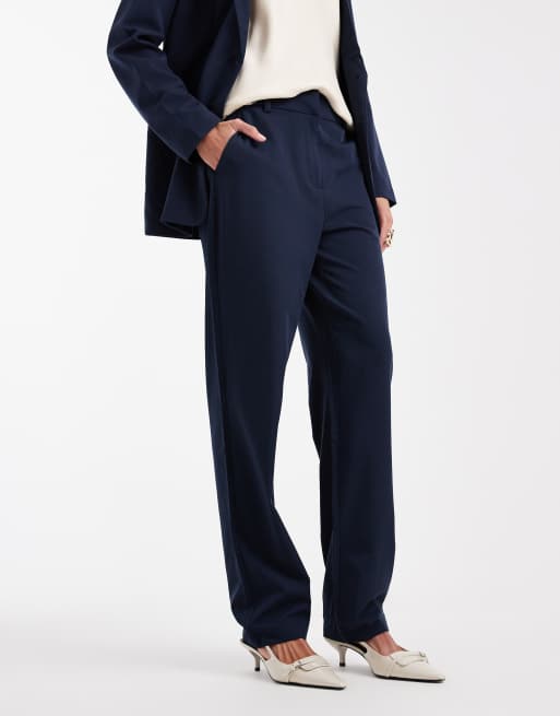 Vero Moda - Pantaloni sartoriali blu navy dritti in coordinato, 2 di 5
