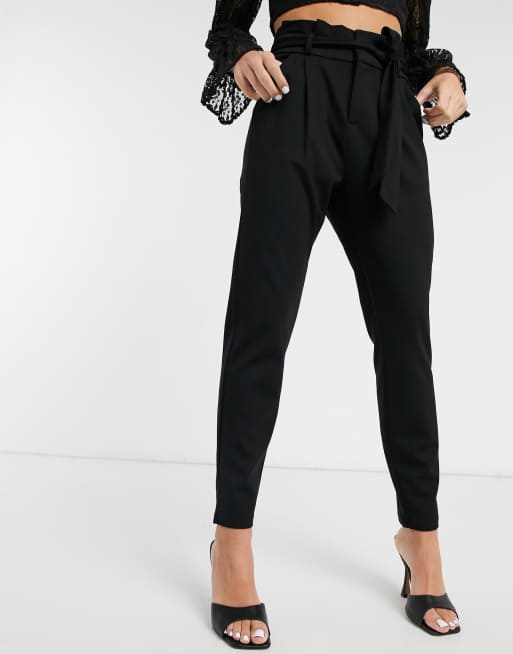 Vero Moda paperbag pants in black ASOS