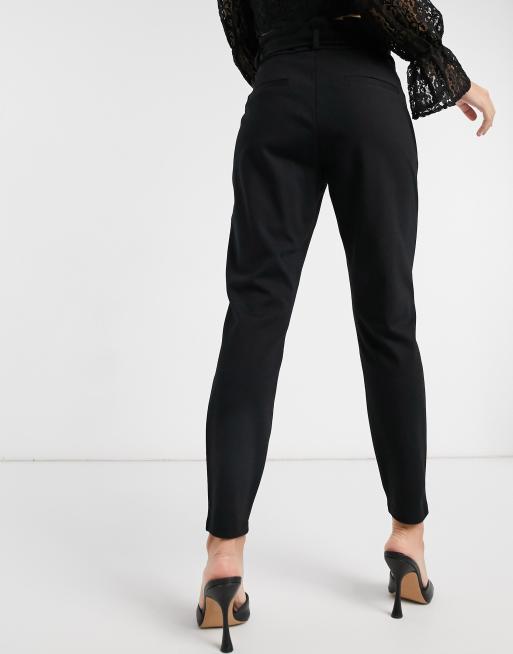 Vero Moda paperbag trousers in black, 2 of 4