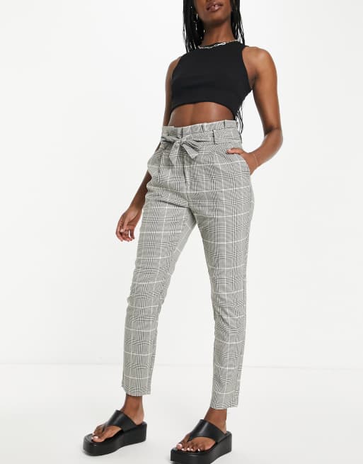 Vero Moda paperbag waist pants in green