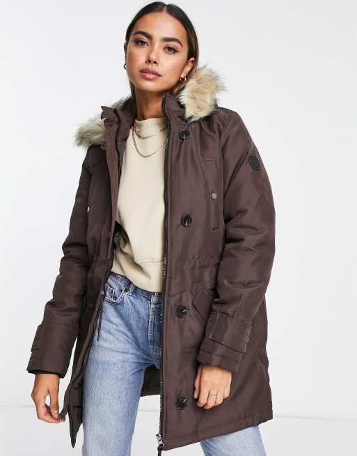 Vero moda faux 2025 fur hooded parka