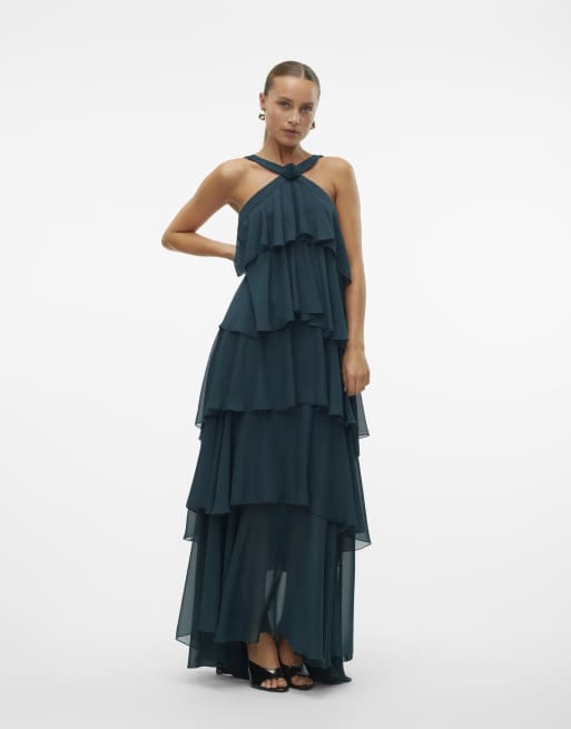Vero Moda – Party – Kleid in Balsamgrün